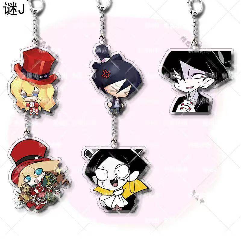Mystery-Themed Acrylic Keychain, Student Cartoon Backpack, Super Cute Gift, Two-Dimensional Exquisite Hanging Ornament Mystery-Themed Acrylic Keychain, Student Cartoon Backpack, Super Cute Gift, Two-Dimensional Exquisite Hanging Ornament