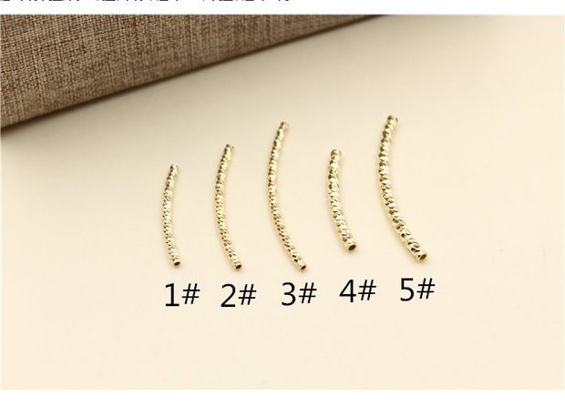 S925 sterling bạc DIY xe hoa khuỷu tay phụ kiện Handmade vòng tay hạt cườm 24K vàng mỏng chất liệu ống - Vòng đeo tay Clasp vòng đeo tay nam