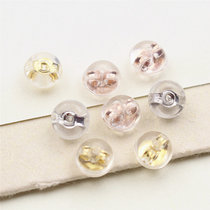 s925 sterling silver ear nail plug accessories plated white gold gold rose gold silicone ear plug ear plug