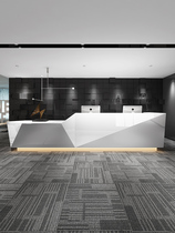 Simple modern paint front desk reception desk company desk beauty salon bar hotel cashier training institution