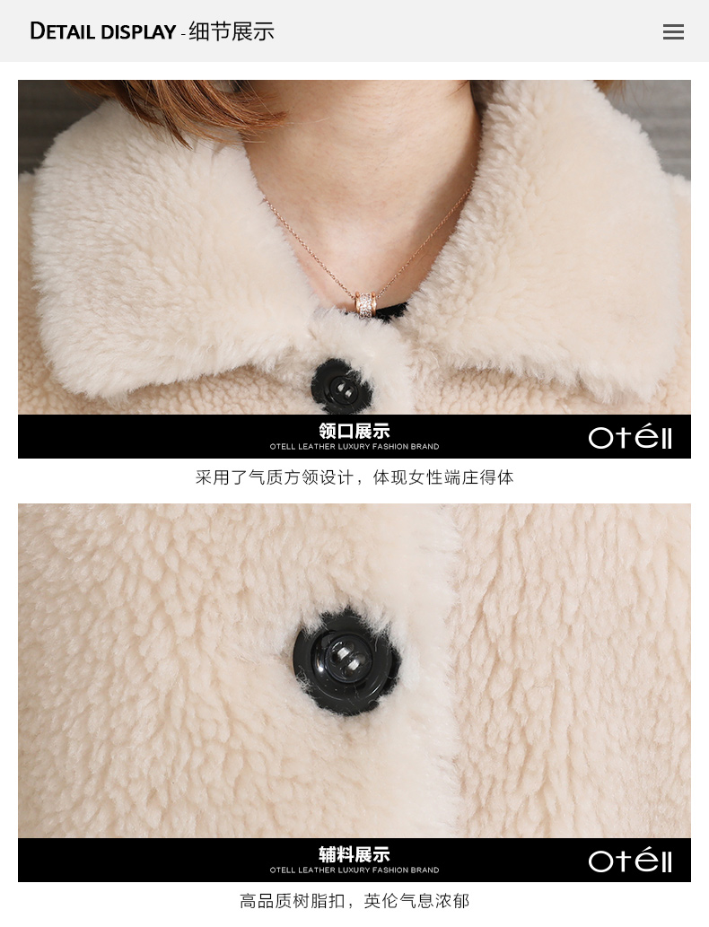 Manteau de fourrure femme OTELL - Ref 3175094 Image 21