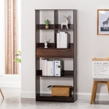 竹庭 Многослойная книжная полка из натурального дерева, современный и минималистичный книжный шкаф, коробочка для хранения