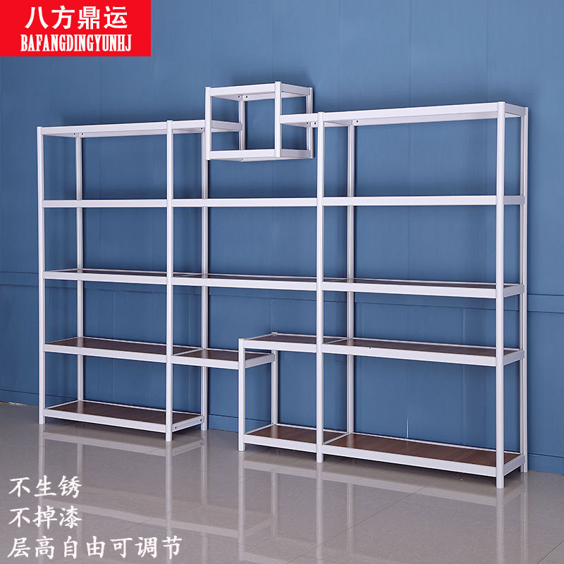 Shoe store shoe rack display rack shop shoe bag display rack children's shoes shelf exhibition hall boutique shoes bag showcase white