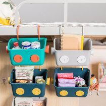 Dormitory bedside hanging basket multi-layer can be superimposed on the wall storage basket dormitory bedside hanging basket students non-perforated storage rack