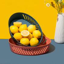 Plastic storage basket Nordic creative candy plate Simple ins desktop fruit plate Household sundries snack storage basket