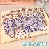 Hand account sticker water Cup paste decorative small pattern ins Wind girl cartoon children cute girl no trace sticker