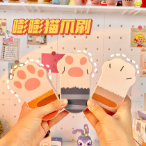 Cartoon cat shoe washing brush multifunctional washing brush clothes cleaning board brush soft hair home brush shoes artifact