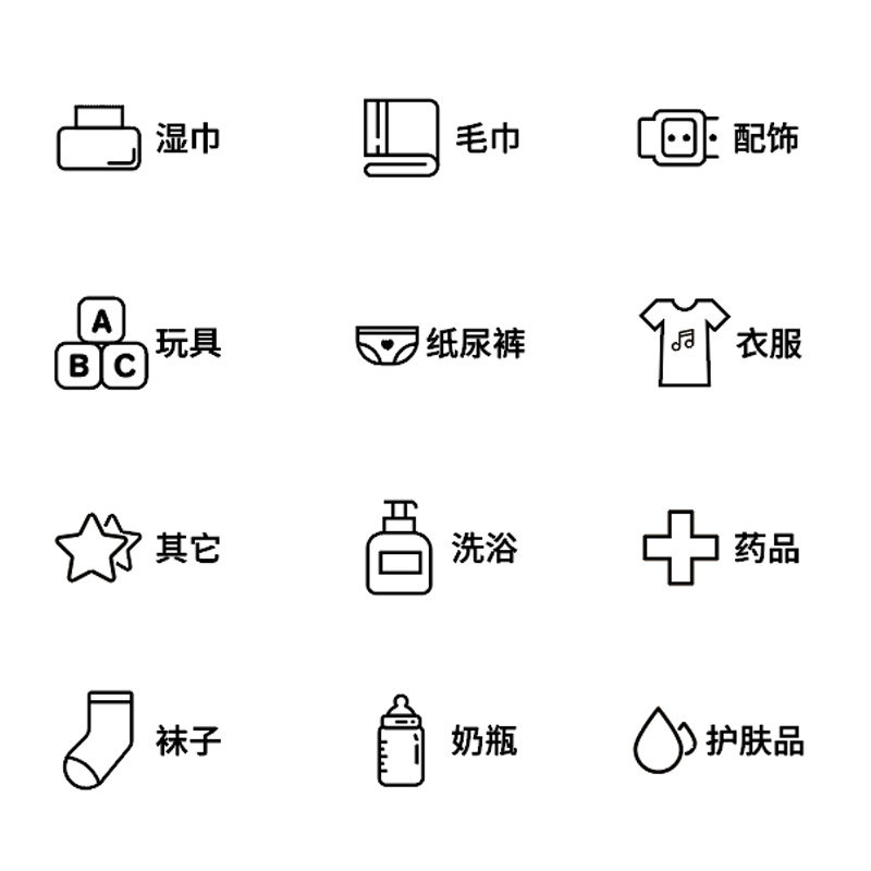 Small cart accessories hanging bucket stickers-Taobao