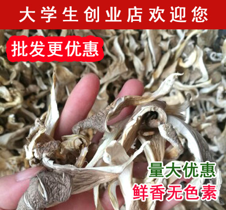 Pleurotus ostreatus 500g home edible fungus Phoenix mushroom white Pleurotus ostreatus bulk dried mushroom mushroom chips dried Pleurotus mushroom bag