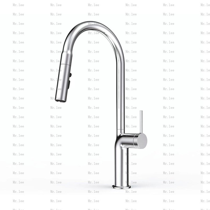 All-Copper 4-Function Splash-Proof Swiss Np Nozzle Tucai Pex +Korex Valve Core Lead-Free Copper Kitchen Faucet