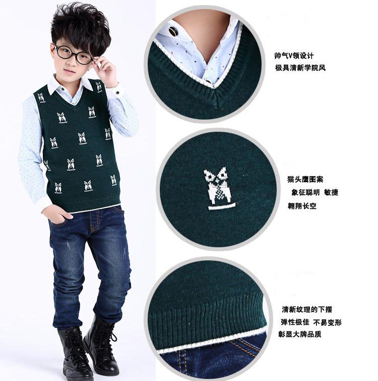 Gilet garcon en cachemire - Ref 2067676 Image 8