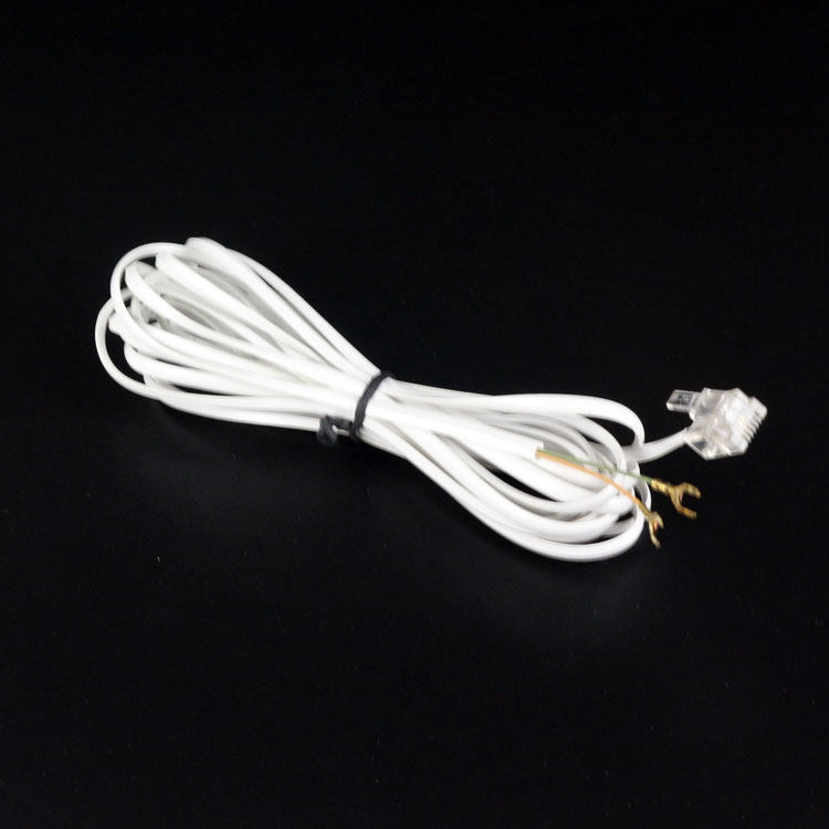 High quality 5m single head telephone line Crystal head telephone cable plug-in line external 2-core pure copper telephone line