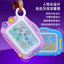 Childrens color magnetic drawing board trumpet magic erasable plastic basket writing board baby learning to draw and practice writing tools