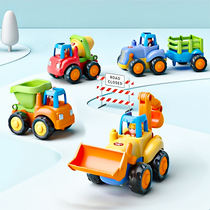 Childrens inertial engineering team set fall-resistant childrens car toys boy children sliding car educational toys