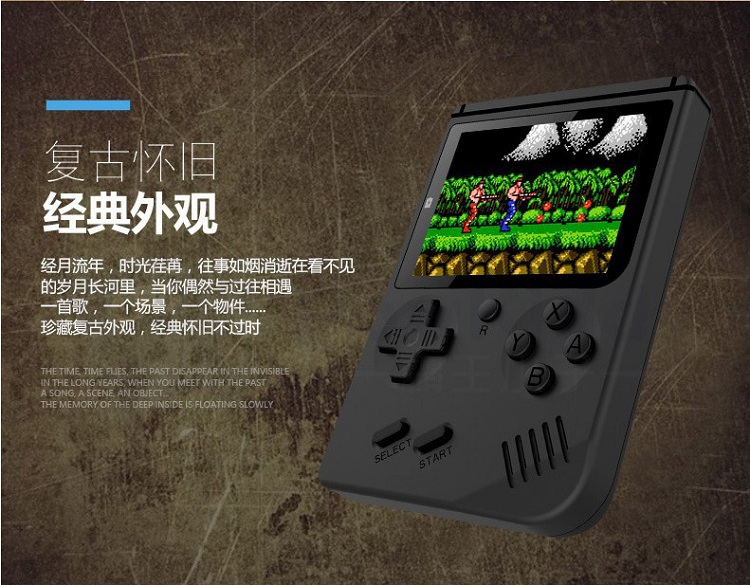 Máy chơi game mini FC retro hoài cổ thời trang FC cầm tay Contra 80 phía sau máy chơi game cầm tay màu đỏ và trắng máy trò chơi điện tử cầm tay