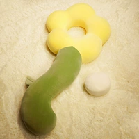 Желтая подушка, в цветочек