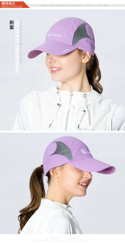 Happy Fox Spring Summer Hat Nữ Mũ bóng chày ngoài trời Đi bộ Sun Hat Kem chống nắng thoáng khí Mũ đi bộ - Mũ thể thao mũ lưỡi trai lacoste