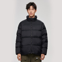 Nordsilan Down Jacket Unisex Style Outdoor Water-Repellent Stand Collar Loose Windproof Warm Goose Down Fashionable Down Jacket