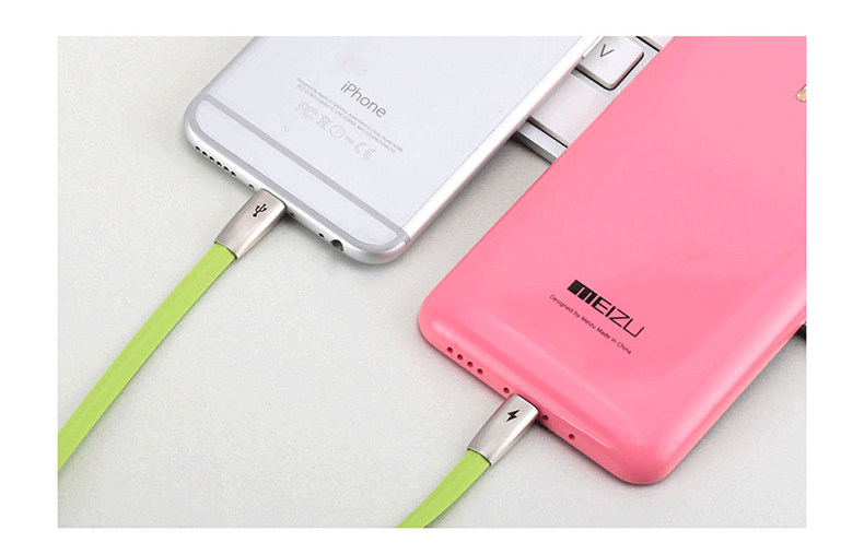 TOTU Zinc Alloy Connector Rhombic Quick Charge Lightning+Micro USB Cable for Apple iPhone iPad Android Smartphones Tablets