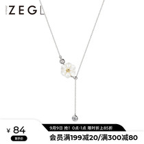 ZENGLIU925 sterling silver Daisy necklace female flower pendant simple Joker choker birthday gift