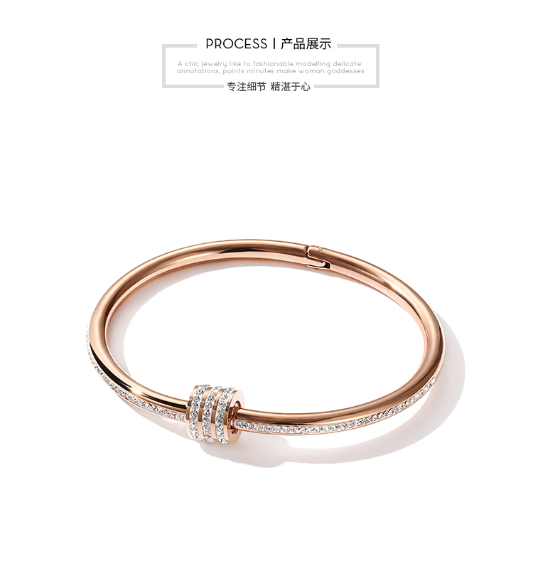 ZENGLIU mạ vàng 18k vòng tay vàng nữ Nhật Bản và Hàn Quốc titan thép trang sức hipster cá tính người yêu thích quà tặng sinh nhật vòng gỗ huyết rồng