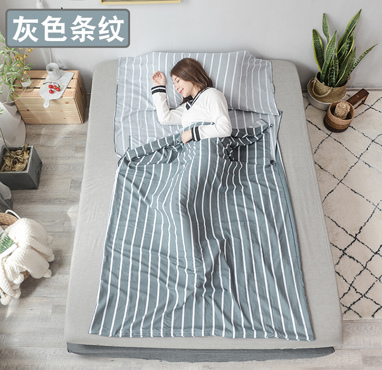 Khách sạn bẩn túi ngủ du lịch khách sạn chống bẩn tấm người lớn kinh doanh du lịch di động chăn đôi chăn mỏng da mềm túi ngủ đi rừng