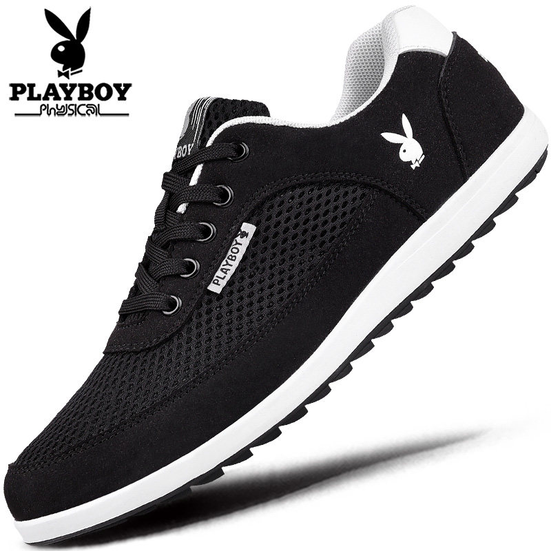 [USD 55.20] Playboy men's shoes summer breathable deodorant board shoes