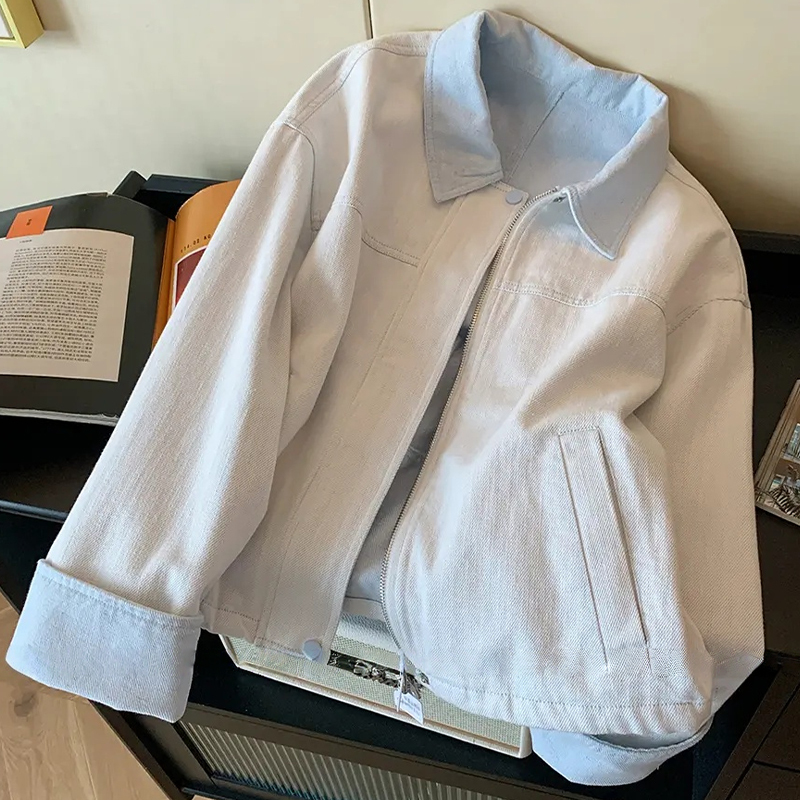 High-End, Super Stylish Casual Denim Jacket for Women, 2026 Spring and Autumn New Model, Elegant and Unique, Beautiful Lapel Top High-End, Super Stylish Casual Denim Jacket for Women, 2026 Spring and Autumn New Model, Elegant and Unique, Beautiful Lapel Top