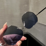 Мужские металлические солнцезащитные очки на солнечной энергии для путешествий, в корейском стиле