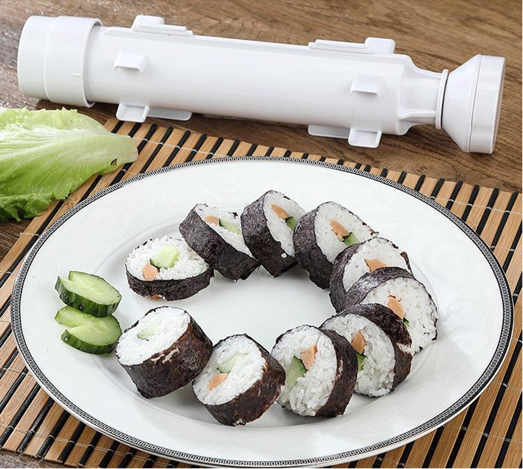 Novice nhà tự làm sushi kimbap gạo kit gạo bóng sashimi khuôn hướng dẫn cuộn sushi - Tự làm khuôn nướng khay làm bánh