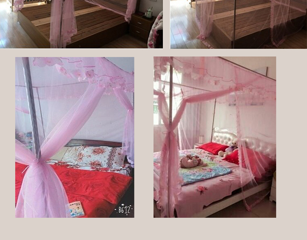 Một mét năm mùng lưới 1,2 m 1,5m1,8m giường đôi hộ gia đình 1,8x2.0 cửa đơn mới lưới đỏ giải phóng mặt bằng đơn giản màn gập chống muỗi