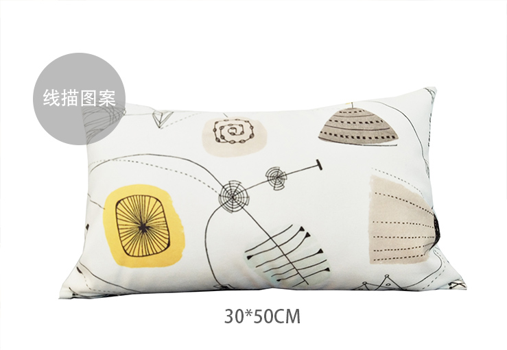 30 * 50 mẫu hiện đại đơn giản hình học thắt lưng gối đệm mẫu mềm phòng nhà gối vải - Trở lại đệm / Bolsters ghế lười sofa