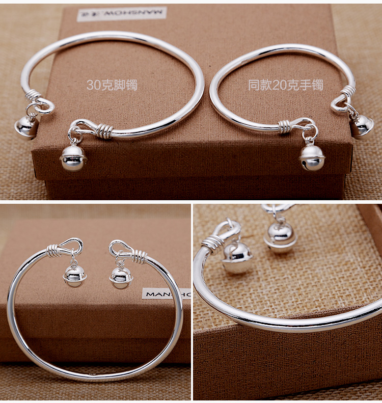 Bracelet de cheville Femme DIRE en Argenterie - Ref 3101510 Image 10