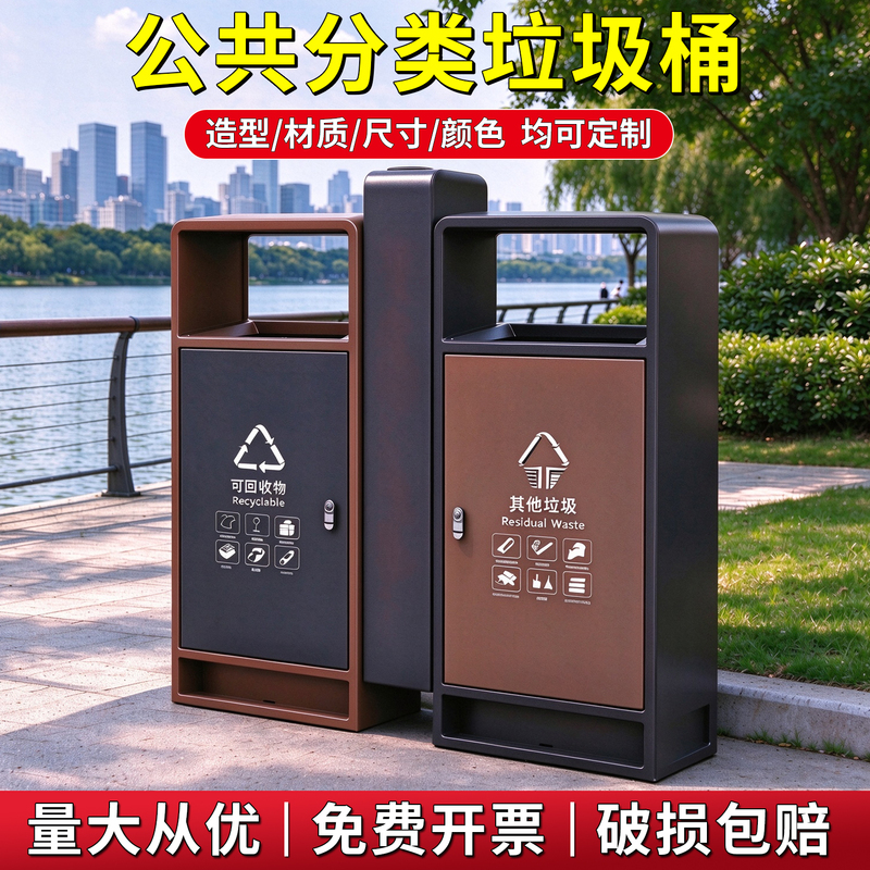 Outdoor Stainless Steel Trash Can, Large Size, for Sanitation, Indoor and Outdoor Use, Parks, Tourist Areas, Hotel Lobbies, Classified Waste Disposal, Eco-Friendly Waste Bin Outdoor Stainless Steel Trash Can, Large Size, for Sanitation, Indoor and Outdoor Use, Parks, Tourist Areas, Hotel Lobbies, Classified Waste Disposal, Eco-Friendly Waste Bin