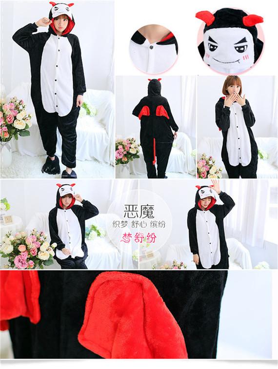 Dễ thương Pikachu động vật đồ ngủ một mảnh nữ mùa thu và mùa đông người lớn flannel đôi nam dài tay hoạt hình nhung san hô đồ bộ quần ống rộng