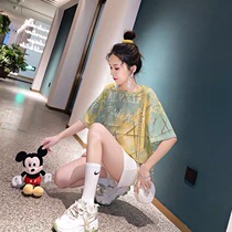 Pregnant womens clothes go out hot mom summer fashion short-sleeved T-shirt postpartum loose Korean version of all-match thin pregnant womens tops