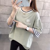 Pregnant womens clothes out of Korea loose women short-sleeved T-shirt womens 2021 new summer clothes breastfeeding pregnant womens tops