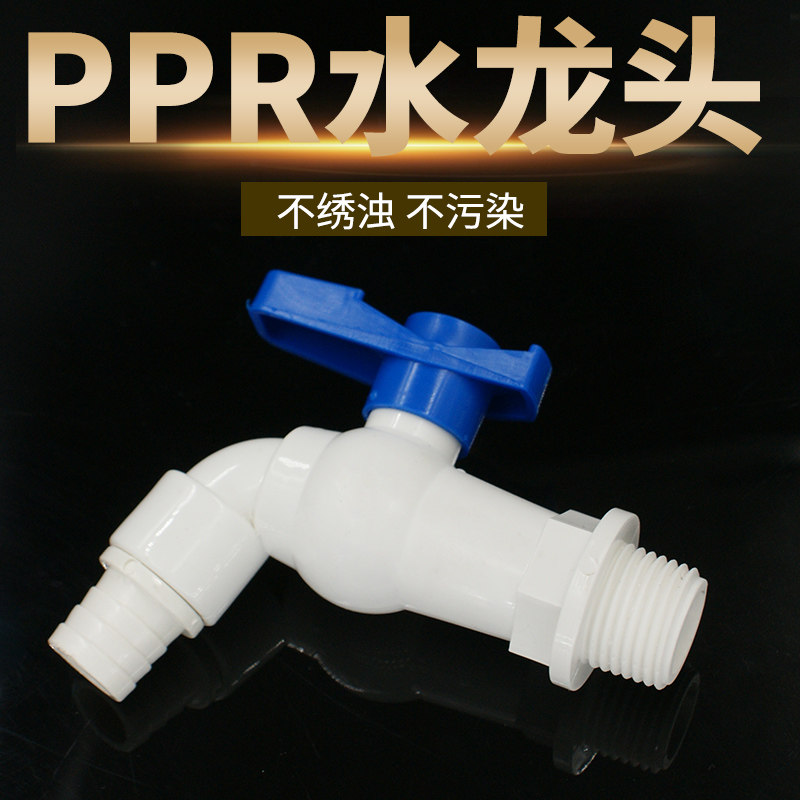 PPR plastic faucet pipe single cold water nozzle 4 points washing machine hot and cold water pipe kitchen faucet water pipe connector