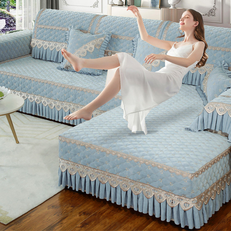 winter sofa cushion winter sofa cover winter plush cover cloth cushion four seasons universal all-inclusive universal set