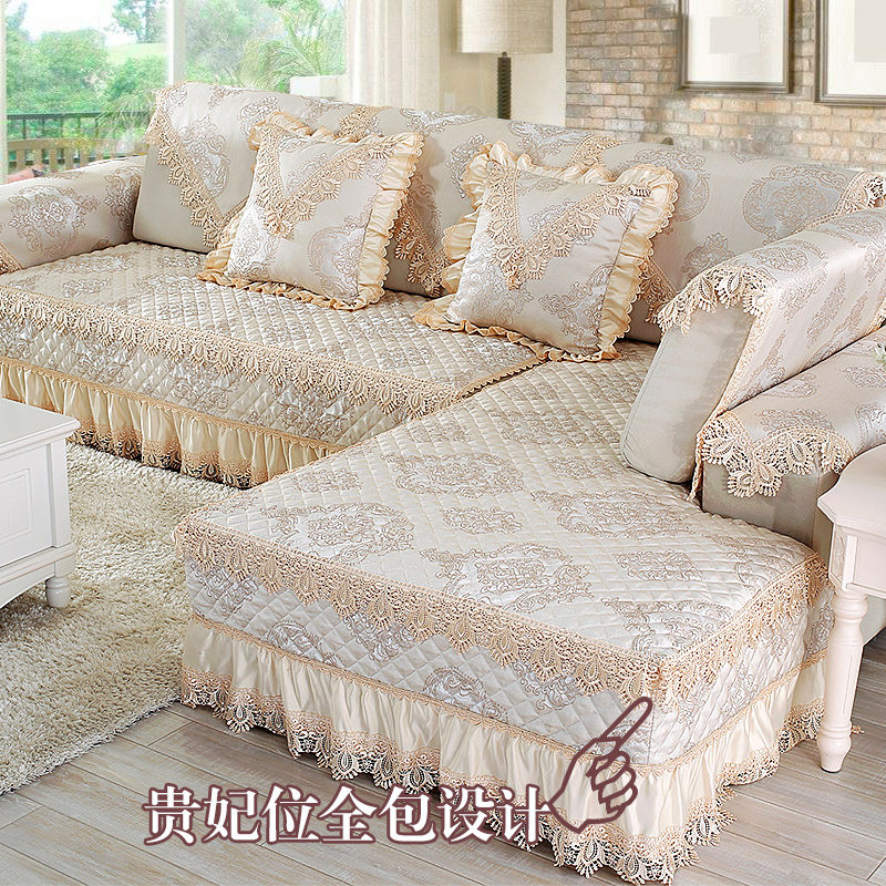 Four seasons sofa cushion fabric universal non-slip modern minimalist sofa cover towel full cover combination European style living room fresh