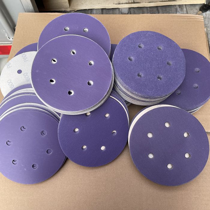 6 inch 6 hole dry sand paper Saber775C purple sand car polished purple ceramic ultra - wear sand paper without sticky ash