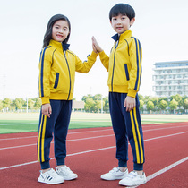 Kindergarten Garden Clothes Spring and Autumn Childrens Games Class Clothes Teachers 3-piece Cotton Primary School Uniform Set