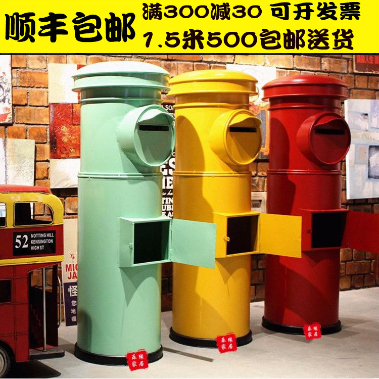 Custom British Posting Box Iron Box Mailbox Iron Model Craft Gift Decoration Outdoor Activities Retro Decoration Decoration