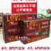 Vali cổ điển hộp gỗ cổ nhà dệt cửa sổ nhiếp ảnh đạo cụ vali hành lý tùy chỉnh hành lý cổ vali hồng Va li
