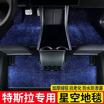 Dedicated to domestic Tesla model3 foot pad modelY S Starry Sky blanket modelX Carpet Car foot pad