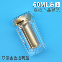 60ML gold transparent cover medicine bottle of American ginseng 37 powder traditional Chinese medicine packaging bottle custom dendrobe medlar honey pot