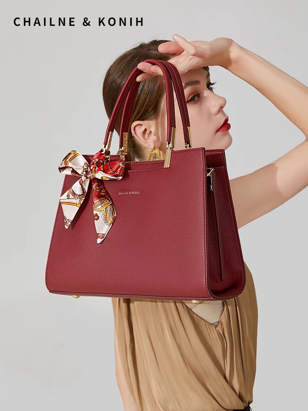 New Style Gift Bag, Mother's Bag, Wedding Bag, Middle-Aged Bag, Elegant Red Women's Bag, Crossbody Handbag, High-End Wedding Bag
