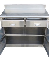 Sidérurgie en acier inoxydable Cabinet sur leau de thé Service de cuisine Cabinet Cuisine Cabinet Cuisine Cabinet de cuisine Oven armoire armoire Cupboard Bucket