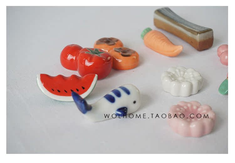 Đũa gốm dễ thương Wojia Đũa Super Mạnh Đũa Gối Phong cách Nhật Bản Đũa Giữ Bộ đồ ăn Đũa Đứng đĩa giấy dùng 1 lần