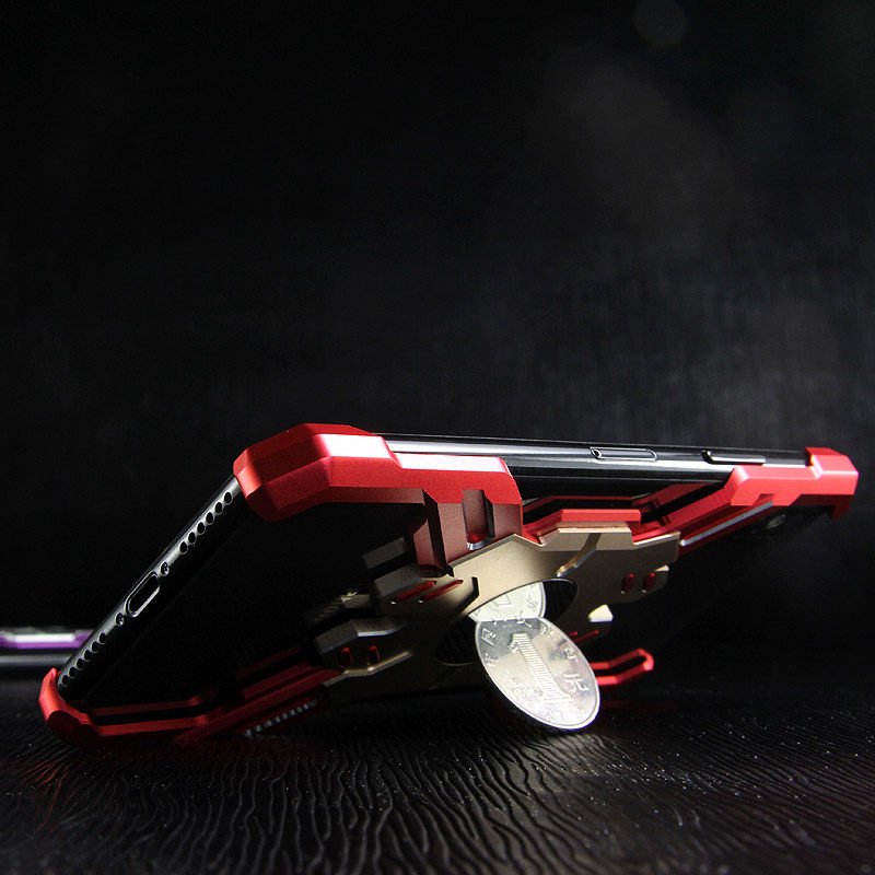 Kylin Armor Heroes Bracket Aluminum Metal Shell Case Cover for Apple iPhone 8 Plus & iPhone 8 & iPhone 7 Plus & iPhone 7 & iPhone 6S Plus & iPhone 6S & iPhone 6 Plus & iPhone 6